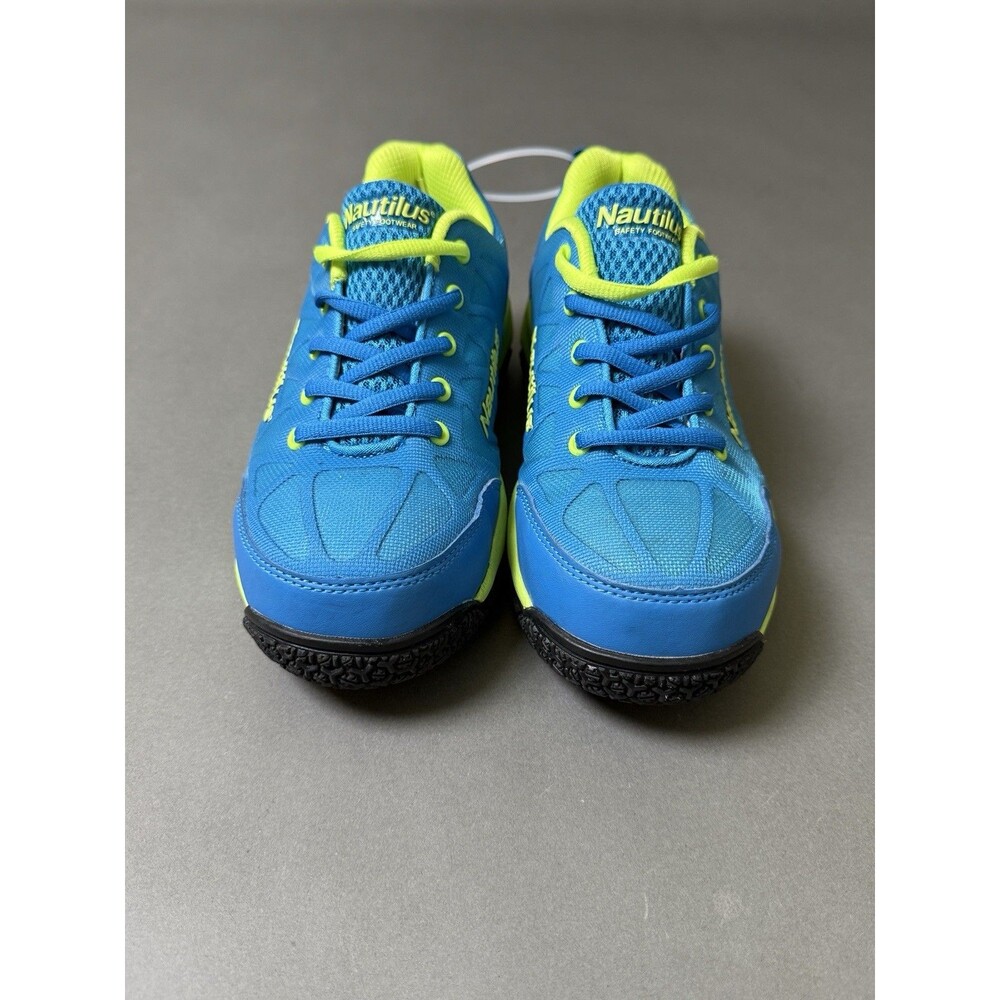 Women's Nautilus Safety Footwear Size 7.5 N2154 Non-Slip Neon Green/Blue